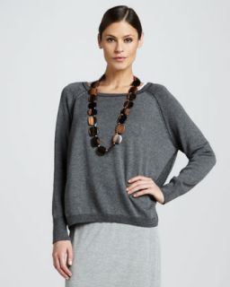 Eileen Fisher Velvet Cowl Neck Top   