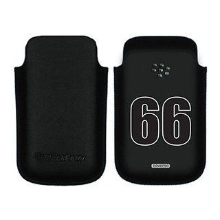 Number 66 on BlackBerry Leather Pocket Case  Players