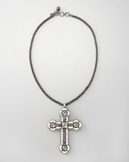 Lanvin Cross Pendant Necklace   
