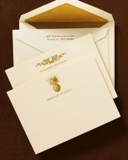 Ivory & Gold Correspondence Cards   