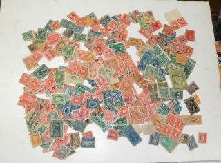 Mixed Lot of 374 Revenue Stamps Documentary Stock Transfer Wines