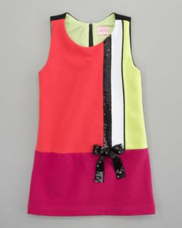 Colorblock Mod Shift Dress, Sizes 8 10