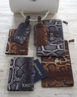 Graphic Image Faux Python Travel Accessories   