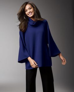 Eileen Fisher Turtleneck Poncho Top   