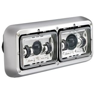 These LED headlights are sold individually and with a 4 year