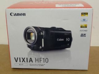 mint canon vixia hf10 16 gb camcorder black