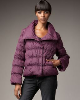 Eileen Fisher Ruched Down Jacket   