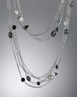 Black Toggle Clasp Necklace  