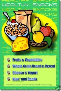 Healthy Snacks Eating Diet Health Food School Poster