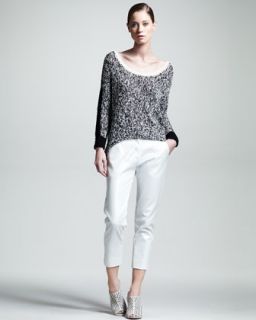 4721 Kelly Wearstler Sulfate Marled Slub Sweater & Spyglass Cropped