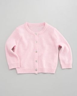 Z0UPL  Classic Cashmere Cardigan, Chiffon Pink