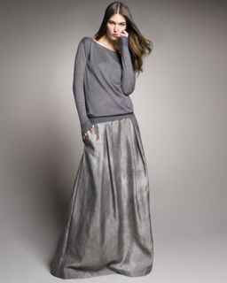 Theyskens Theory Cowl Back Sweater & Full Skirt   