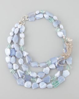 Silver Crystal Necklace  