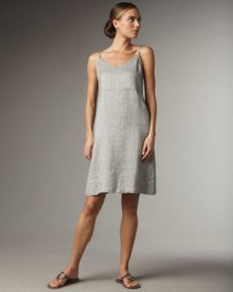 Eileen Fisher Twinkle Linen Slip Dress, Womens   