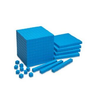 LEARNING RESOURCES 100 UNITS 30 RODS 10 FLATS 1 CUBE BASE