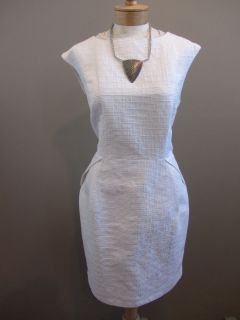 HELENE BERMAN London Gorgeous White Sleeveless Dress Size USA 12