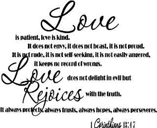 1 Corinthians 134 7 Love is patient, love is kind. It