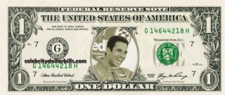 INDY DRIVER HELIO CASTRONEVES #1 DOLLAR BILL UNCIRCULATED MINT US