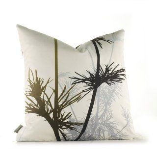  Graphic Pillow   in Olive and Charcoal   13 X 24 Size