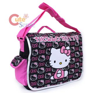  Hello Kitty School Messenger Bag  Mini Faces / Pink Black Diaper Bag