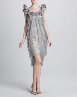 Marchesa Couture Beaded Lace Dress   