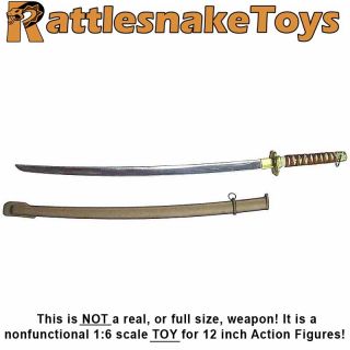 Major Ito Hirobumi   Samurai Sword (Metal) w/ Sheath   1/6 Scale   3R