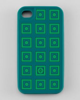 square dots silicone iphone 4 case malachite green $ 40