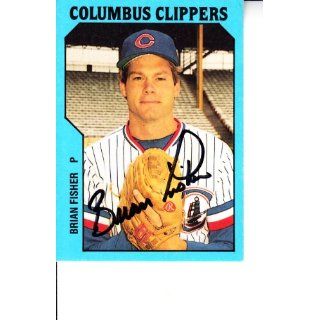 1985 Columbus Clippers TCMA #7 Brian Fisher signed