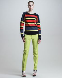 40WE Jason Wu Crochet Striped Pullover & Classic Stovepipe Pants