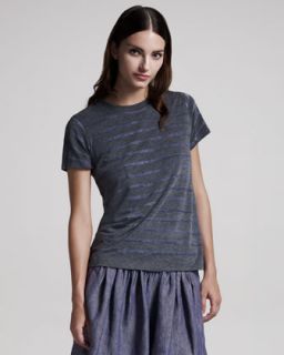 Theory Striped Linen Top   