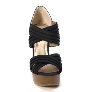 Women High Heel Party Shoe Sandal Platform Wedge Slingback OpenToe