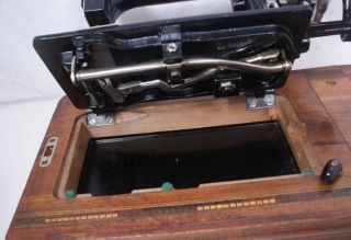 Antique German w J Harris Defiance 3 Hand Crank Sewing Machine Singer
