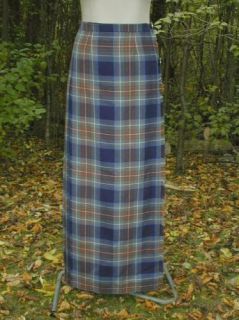 Lochcarron Holyrood Tartan Plaid Long Maxi Kilt Hostess Skirt 26 66cm