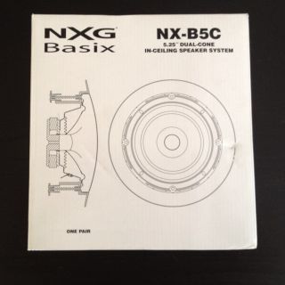  NX B5C 5 25 in Ceiling Home Audio Speakers NXB5C White Pair