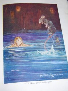  Adventures in Wonderland 92 Harry Rountree Color Art RARE First