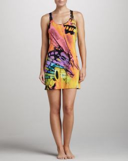 Josie Gobi Printed Jersey Chemise   