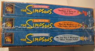 Best of The Simpsons Set 4 VHS Set Factory SEALED NIP