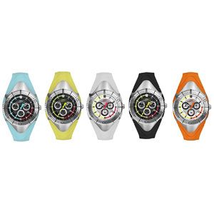 Helix Links Womens Rubber Chronograph Watch 5 Styles