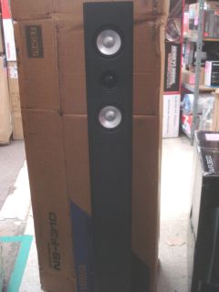 Yamaha NS F310BL 2 Way Bass Reflex Floorstanding Speaker Each Black