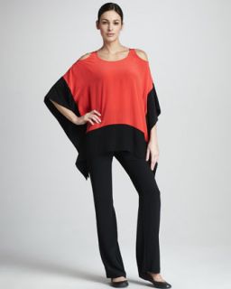  Colorblock Poncho Lounge Set   