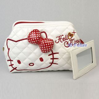 Hello Kitty Cosmetic Makeup Bag Purse with Mirror 448