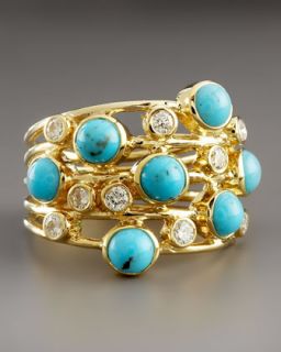 Ippolita Turquoise & Diamond Constellation Ring   