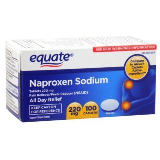Equate (s Generic) Naproxen Sodium 220mg Generic Aleve 100