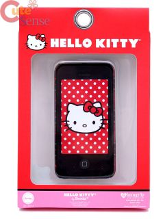 Hello Kitty Apple I Phone 4G Case Loungefly Nerd Plaid