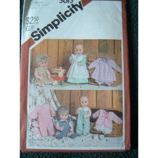  18 SUCH AS DYDEE BABY) SIMPLICITY CRAFT SEWING PATTERN #5615