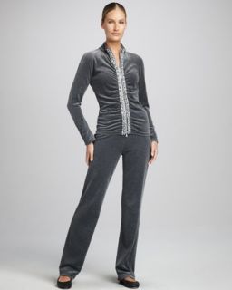 T5BE7  Embellished Velour Tracksuit