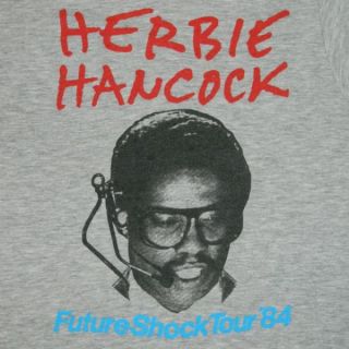 1984 Herbie Hancock Vtg Tour T Shirt Hip Hop Rockit Ice