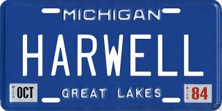Ernie Harwell Detroit Tigers 1984 License Plate