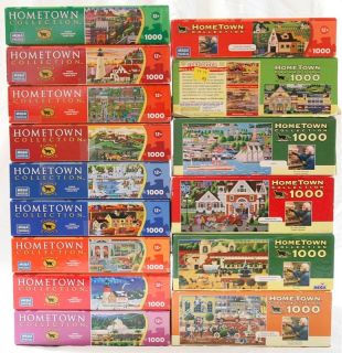 Hometown Collection Heronim 1000 Piece Jigsaw Puzzle Lot 15 2011 2010