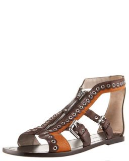 MARC by Marc Jacobs Zip Flat Gladiator Sandal   
